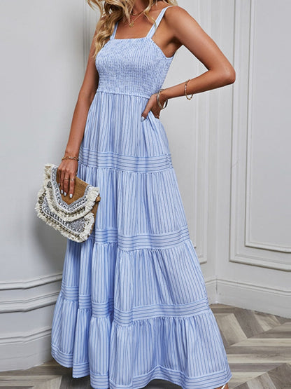 New In Spring and Summer 2023 New Women&#39;s Wear Suspender Waist Band Holiday Dress Vintage Sexy Beach Dress for Women Dresses